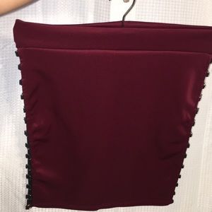 Deep red skirt❤️